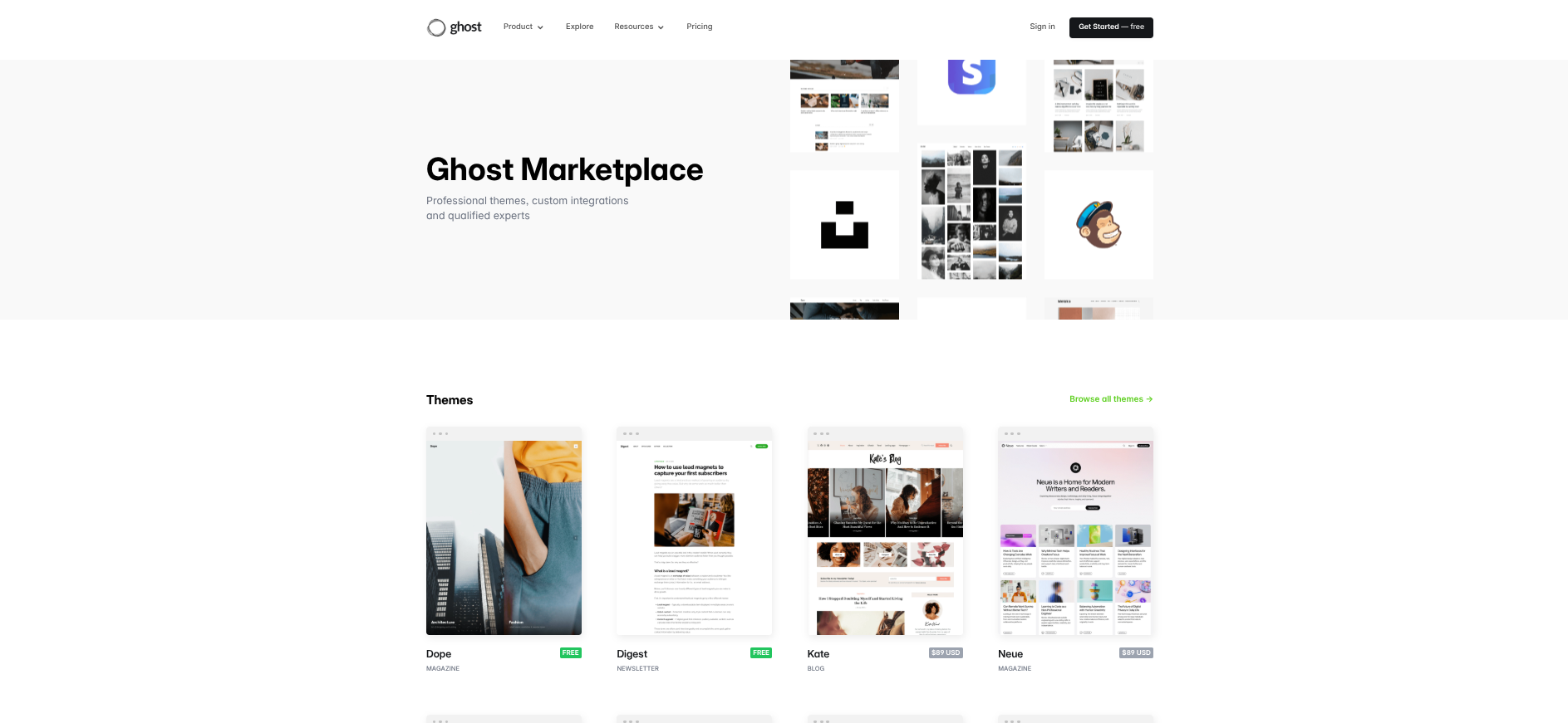 ghost marketplace