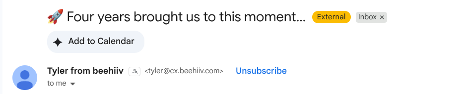 email from beehiiv