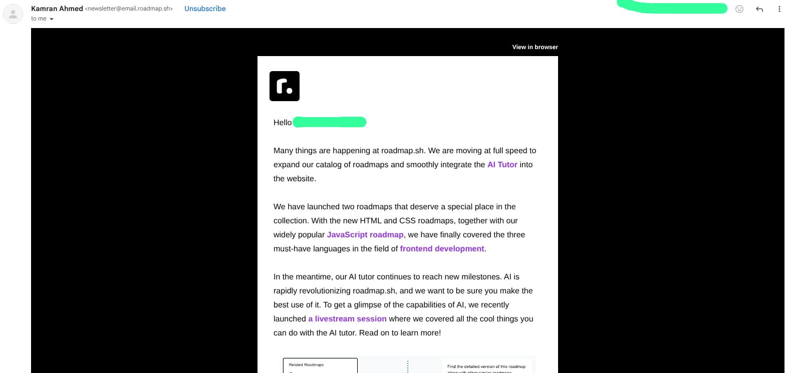 new launch email