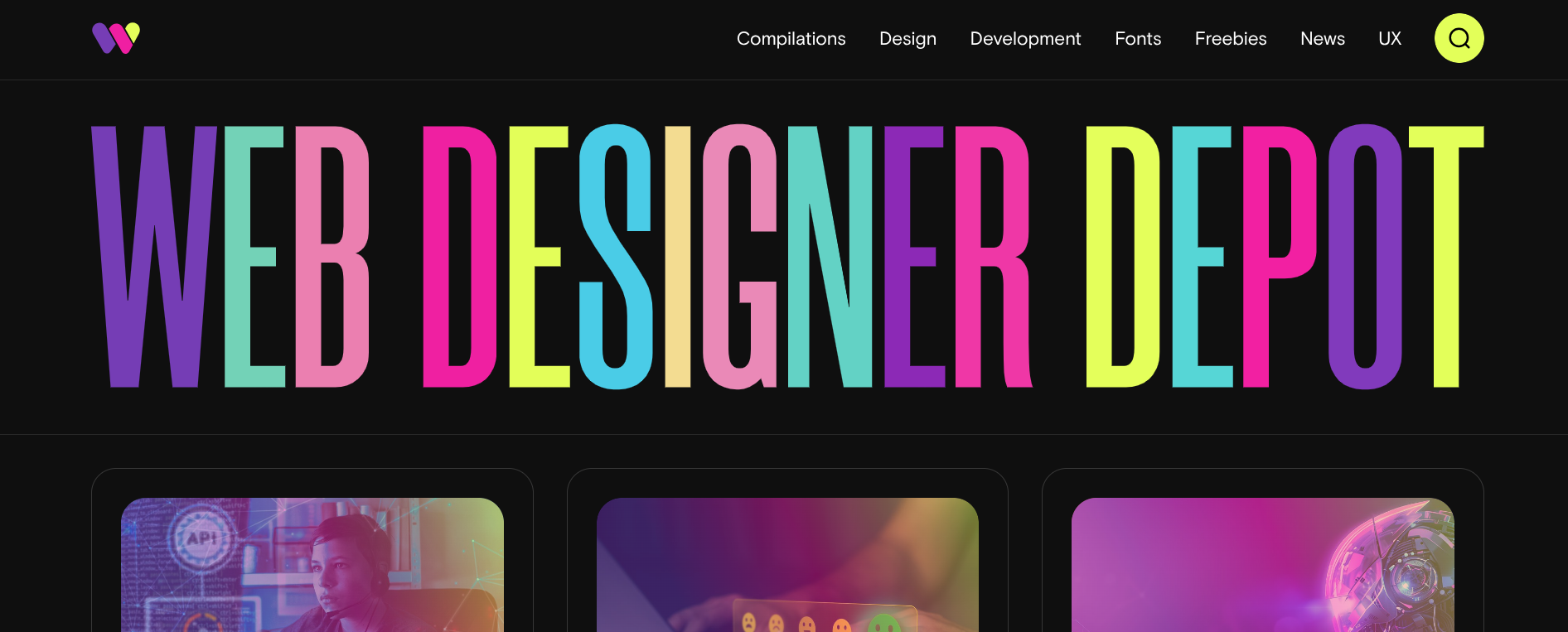 design website screenshot