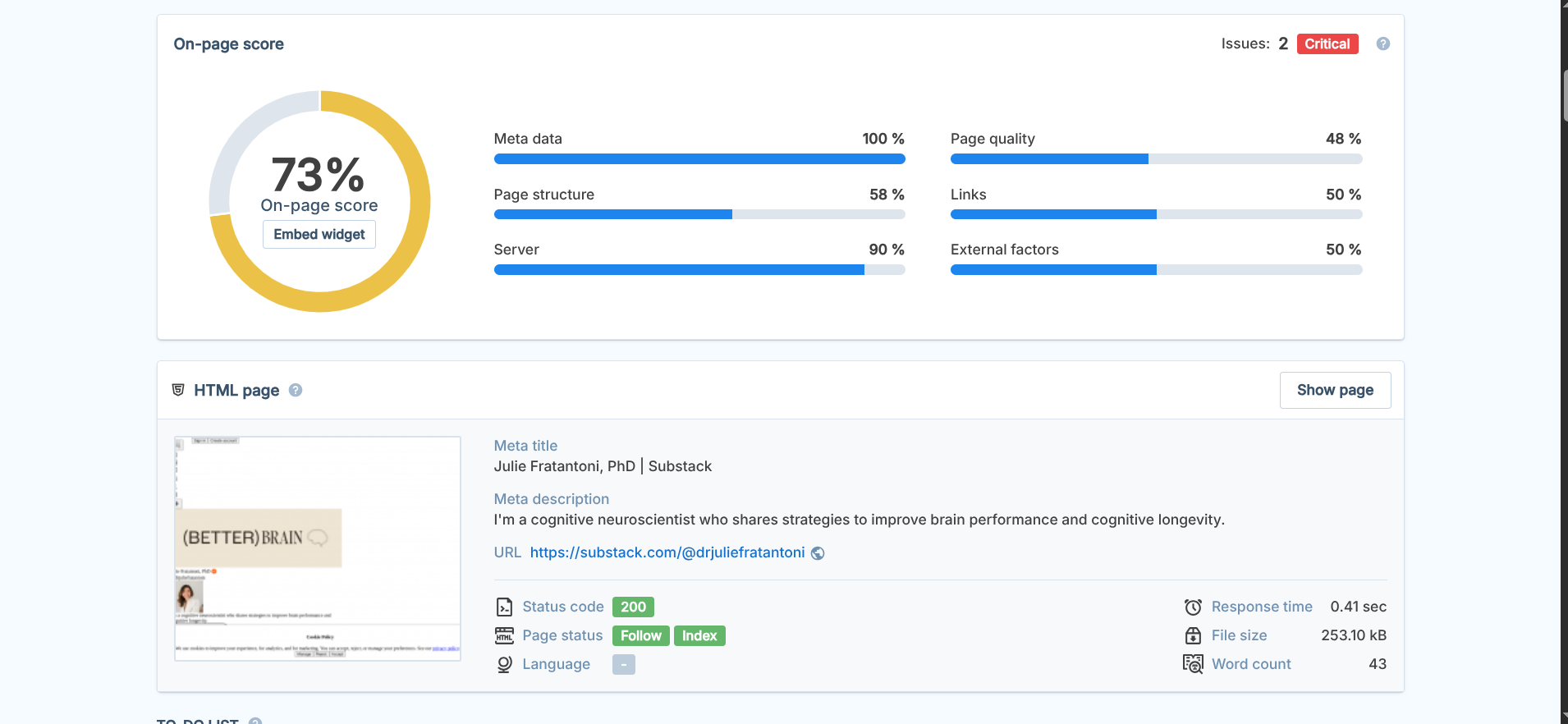 substack seo checker